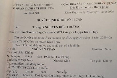 Khởi tố đối tượng lao xe vào chiến sĩ Công an tại chốt kiểm soát dịch bệnh